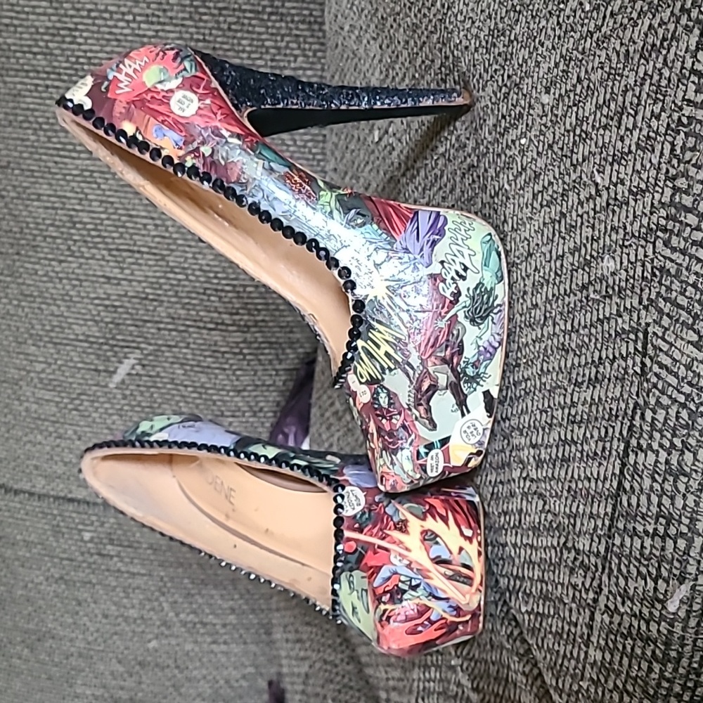 Custom wonder woman six inch stiletto heels